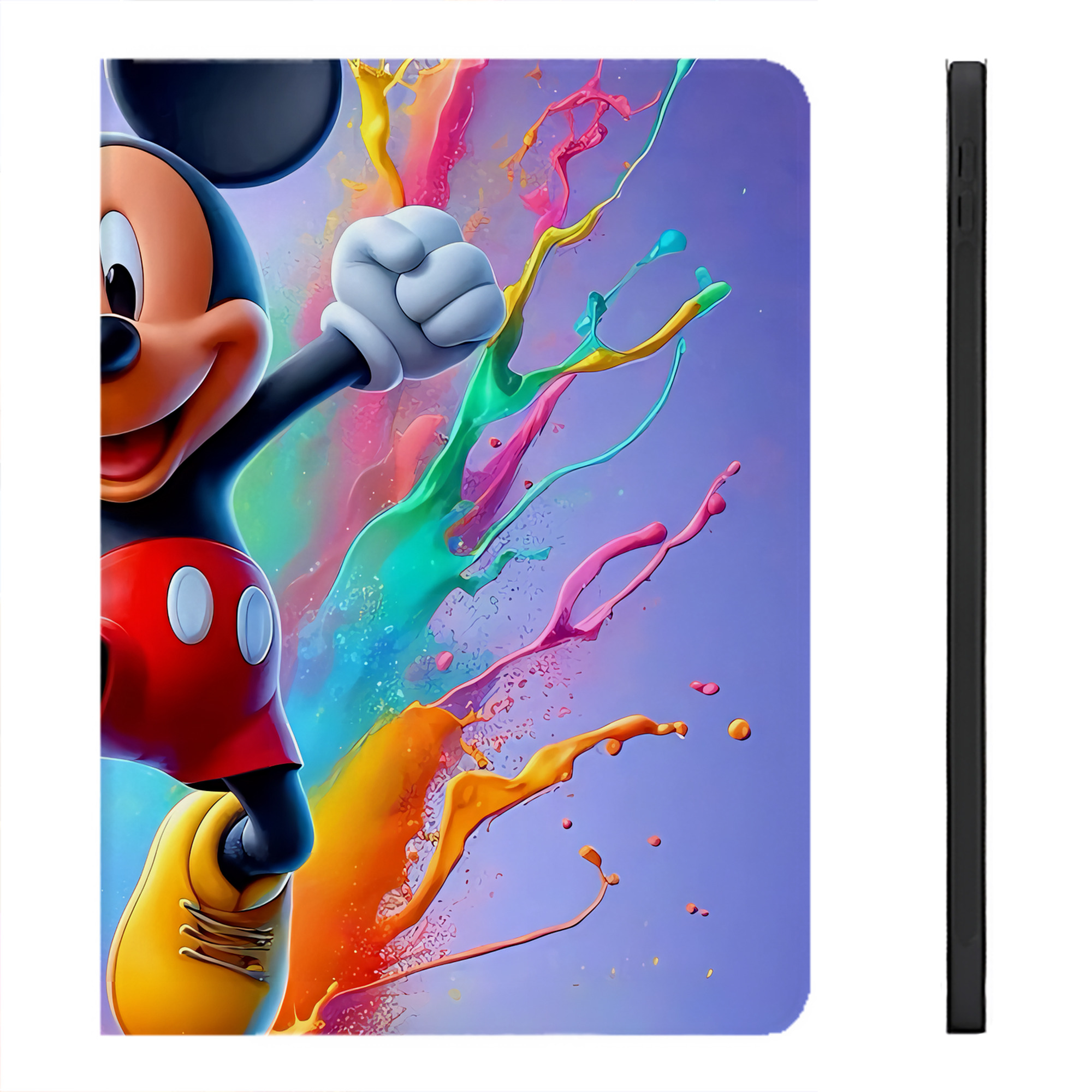 （画像用） ミッキーマウス Mickey Mouse IPadケース ペンホルダー付き ブックスタイルデザイン